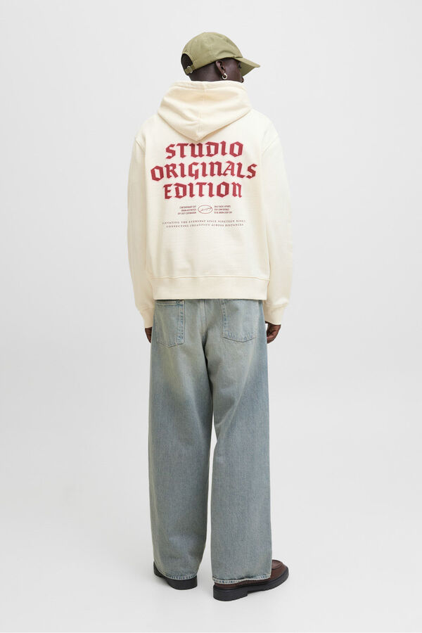 Jack & Jones Sweatshirt capuz do est&uacute;dio branco