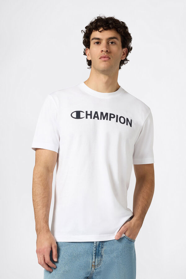 Champion Camiseta cuello caja Champion blanco