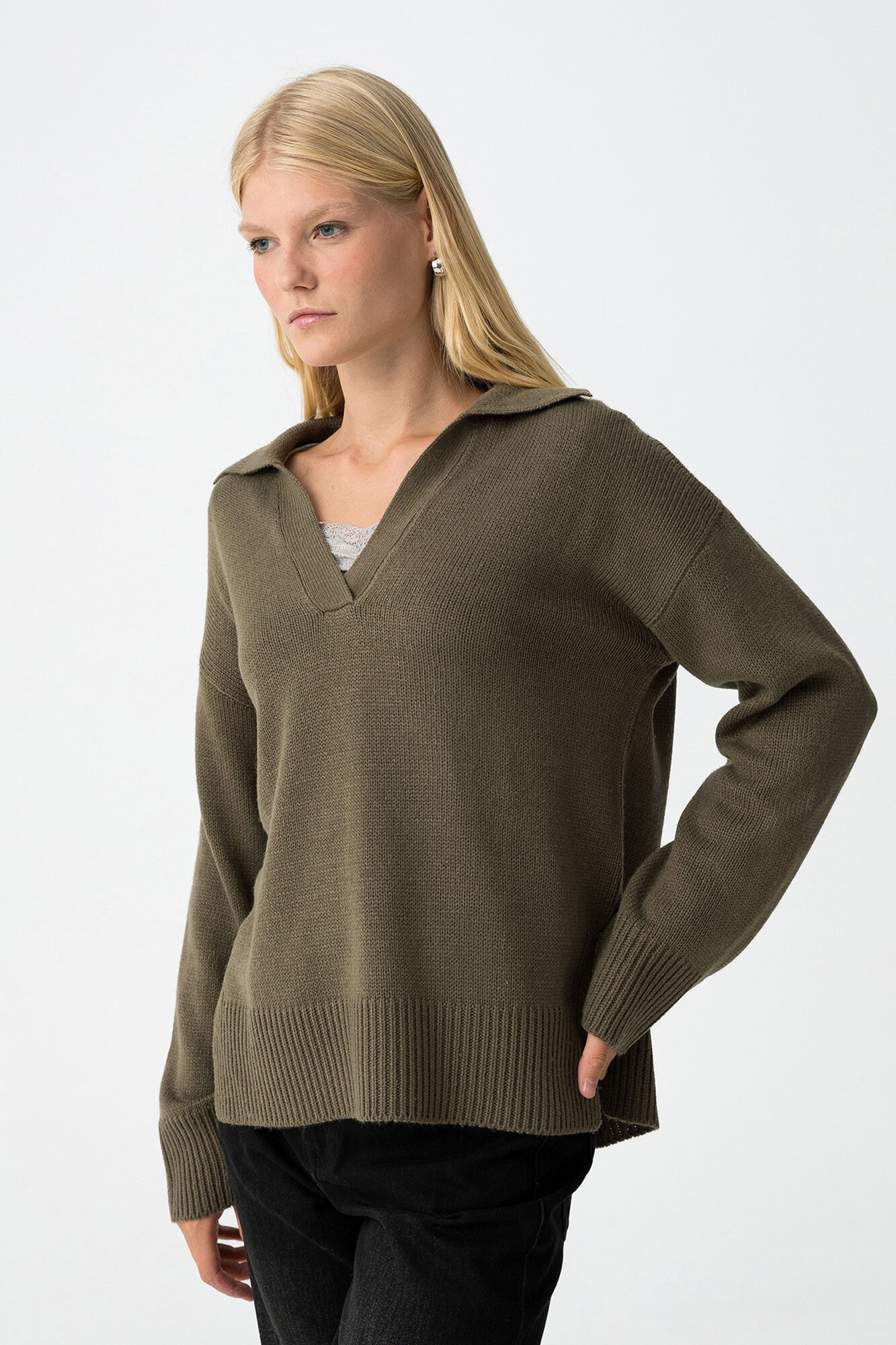 Tiffosi Jersey Relaxed con Cuello