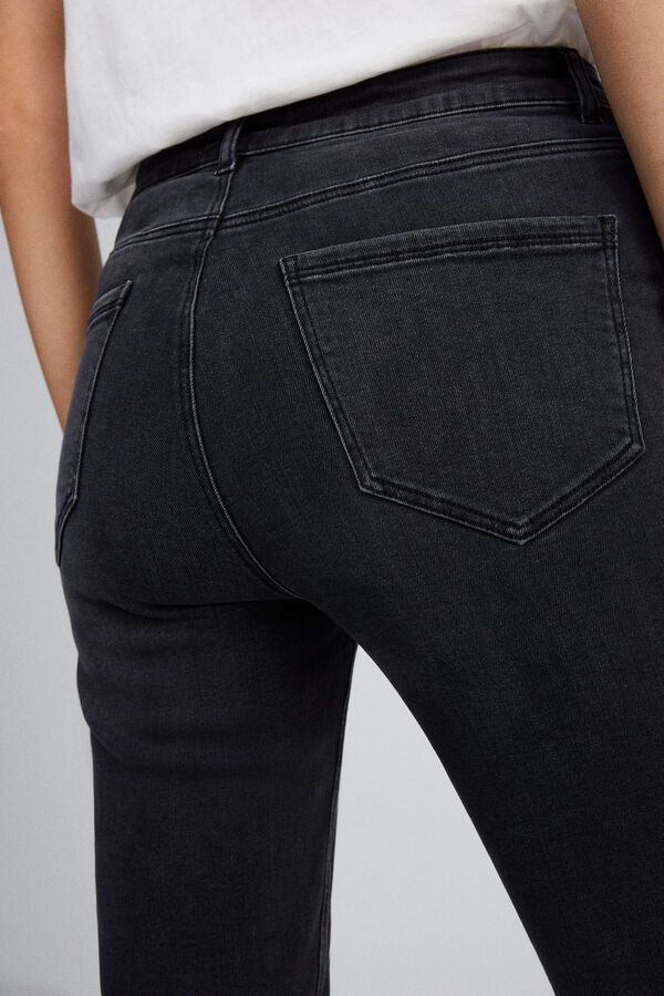 Springfield Jeans Kick Flare Lavagem Sustentável preto