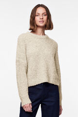 Pieces Jersey b&aacute;sico beige