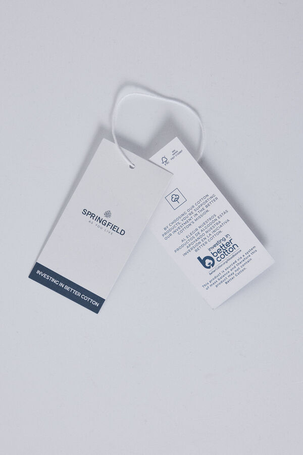 Springfield Camiseta gr&aacute;fica escote espalda beige