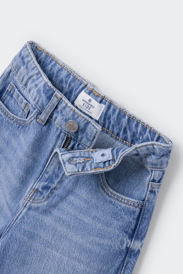 Springfield Kids Cal&ccedil;as denim culotte menina azul