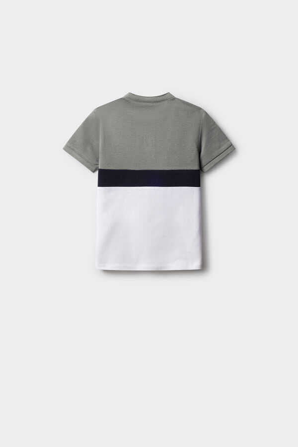 Springfield Kids Pólo color block de menino verde