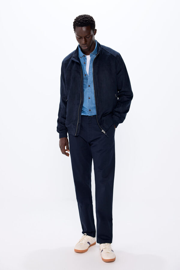 Springfield Blus&atilde;o efeito camur&ccedil;a azul