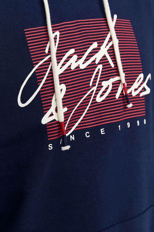 Jack & Jones Sudadera capucha est&aacute;ndar azul