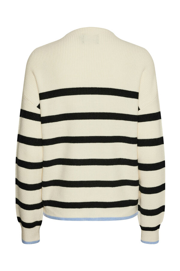 Pieces Jersey de rayas blanco