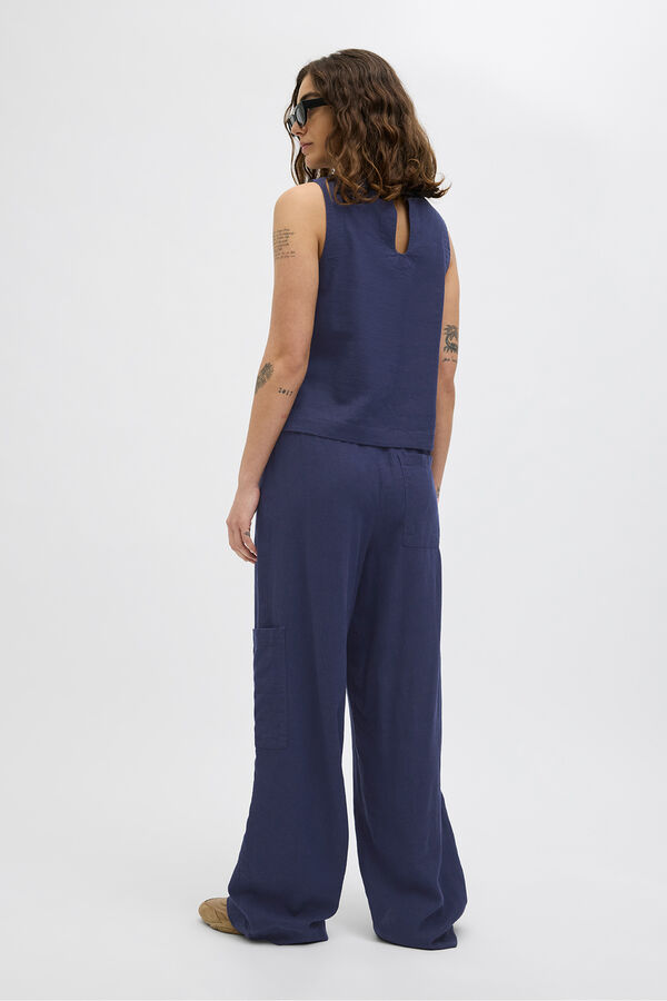 Jack & Jones Top sin mangas relaxed fit azul