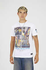 Brave Soul T-shirt de manga curta estampada branco