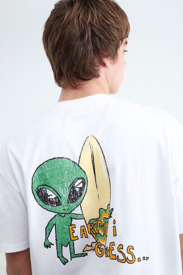 Balmohk T-shirt de manga curta branco