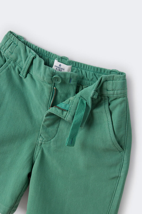 Springfield Kids Bermudas piqu&eacute; ni&ntilde;o verde