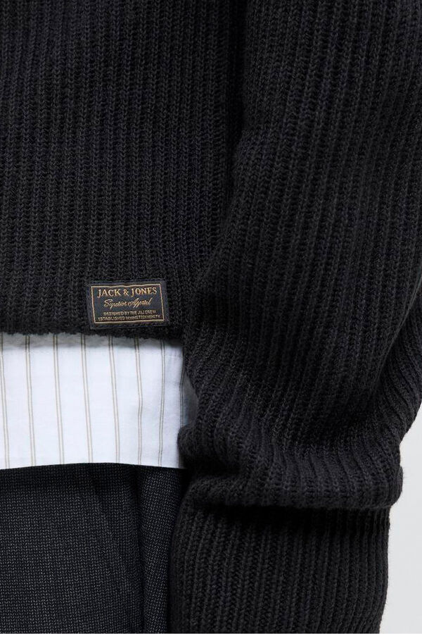 Jack & Jones Jersey de punto estructurado negro
