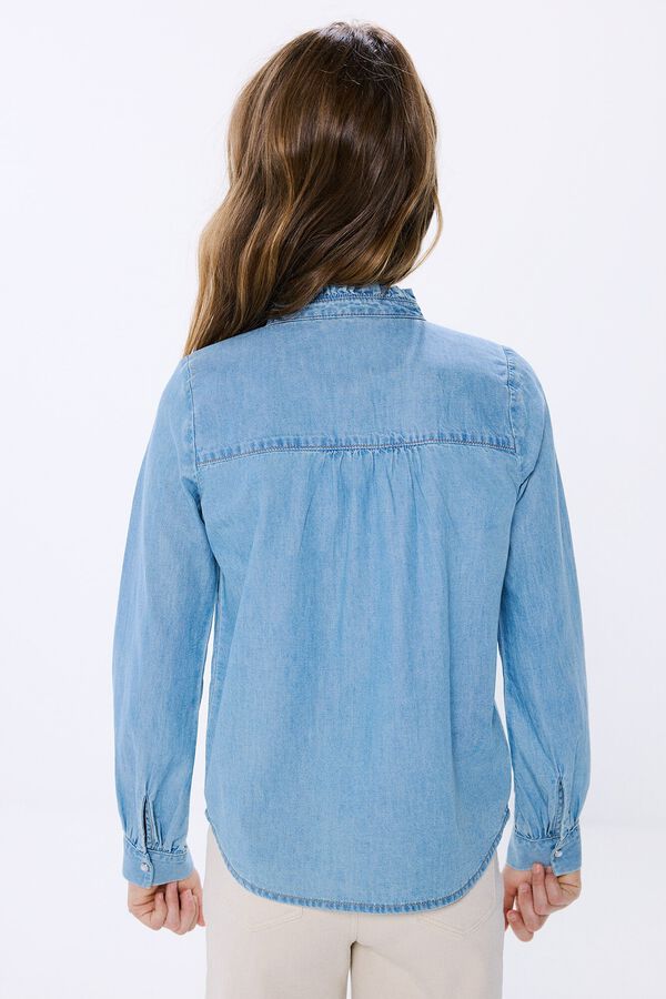 Springfield Kids Blusa denim ni&ntilde;a azul