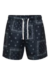Only & Sons Fato de banho estampado preto