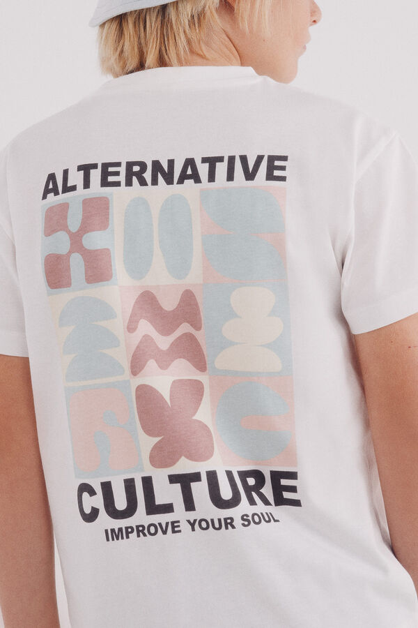 Springfield Kids Camiseta Culture Alternative ni&ntilde;o marfil