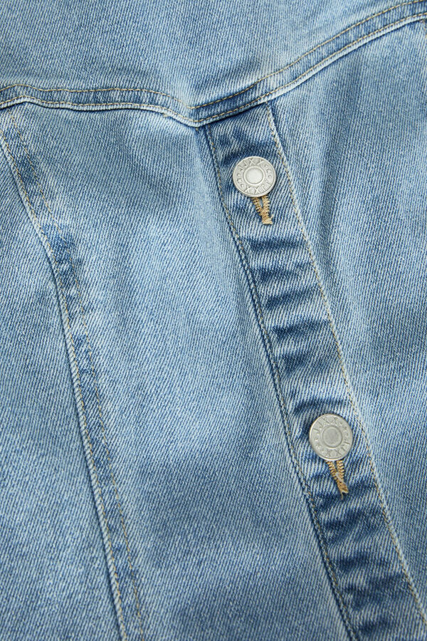 Jack & Jones Vestido midi de ganga azul