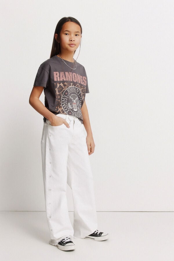 Springfield Kids T-shirt Ramones para menina cinzento