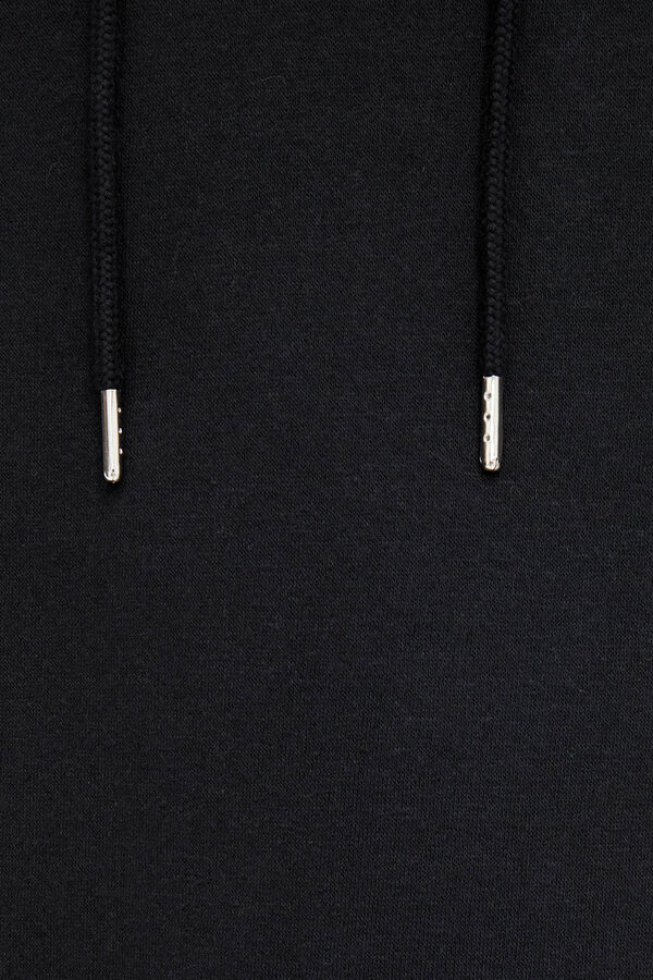 Pieces Vestido sweatshirt preto