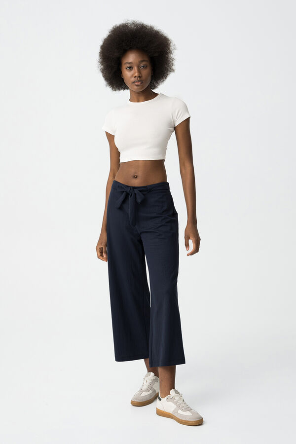 Tiffosi Pantal&oacute;n Culotte con lazo azul