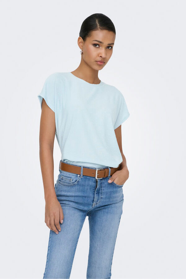 Only T-shirt plumeti azul