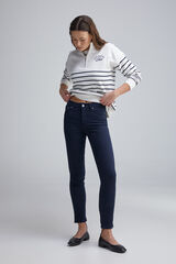 Springfield Calça jeans cropped colorida azul