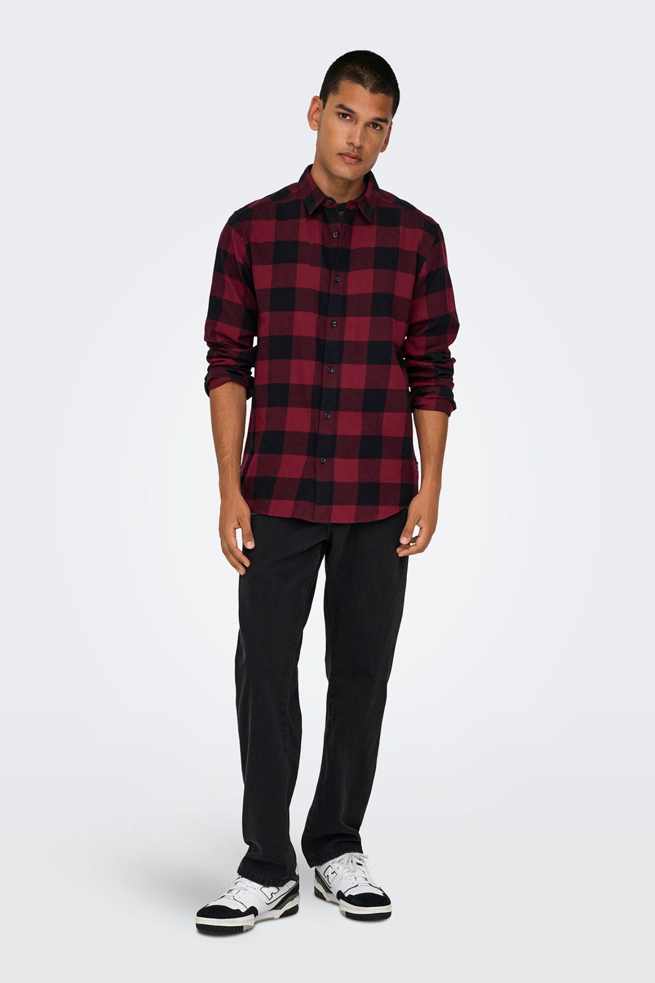 Only & Sons Camisa manga larga cuadros