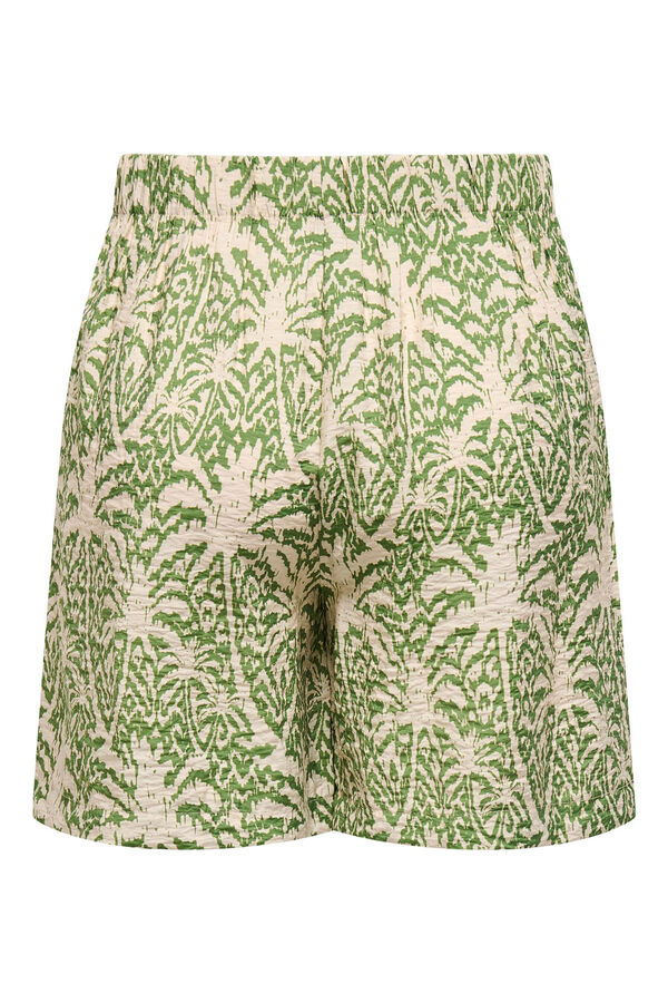 JDY Calções fluidos estampados verde