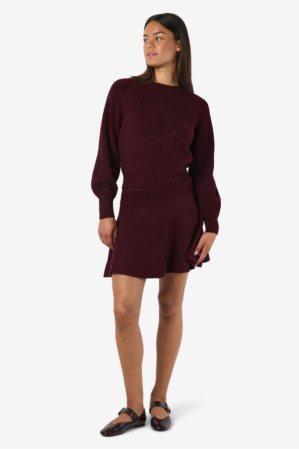 Noisy May Saia de malha rosa