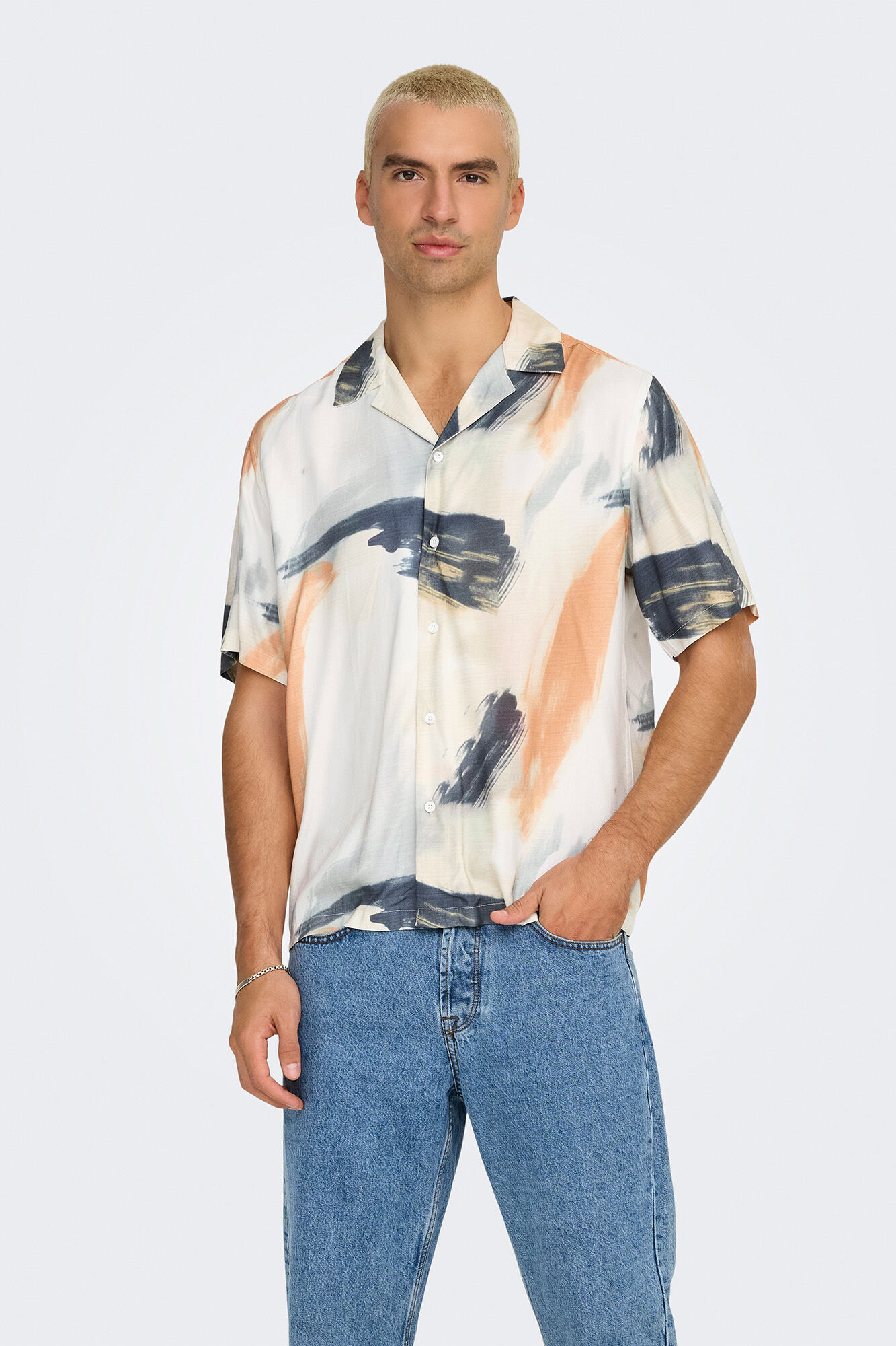 Only & Sons Camisa de hombre regular fit manga corta