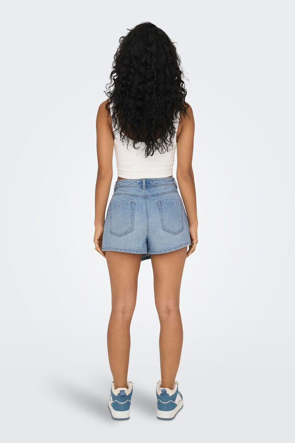 Only Falda short denim azul