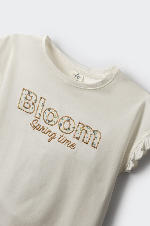 Springfield Kids Camiseta bloom niña blanco
