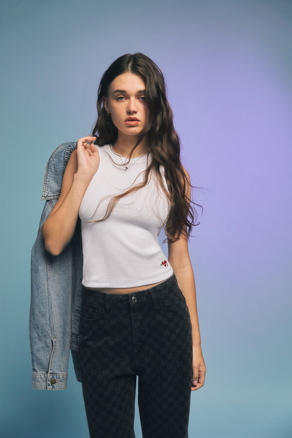 Springfield Camiseta nadadora blanco