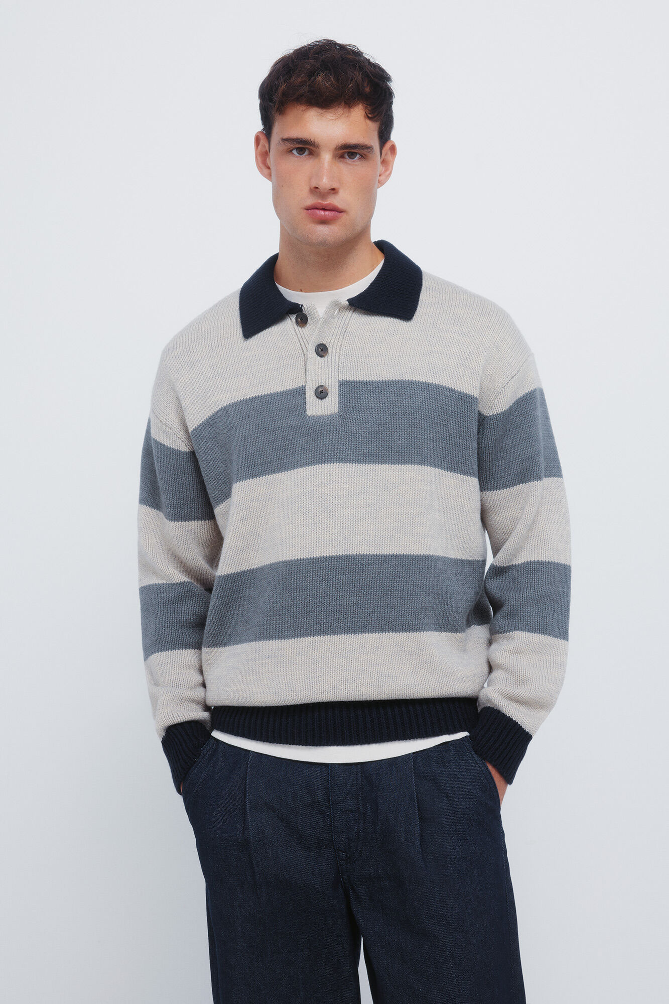 Springfield Camisola polo abotoada