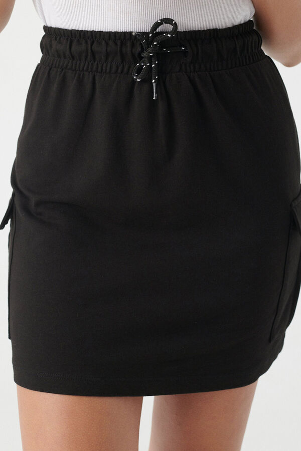 Inside Falda Mini Cargo negro