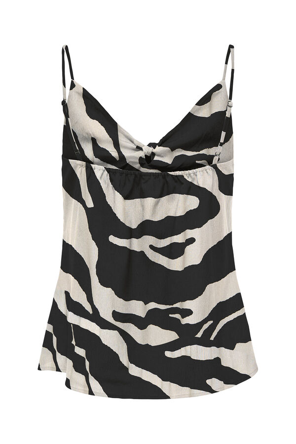 Only Blusa regular fit tirantes negro