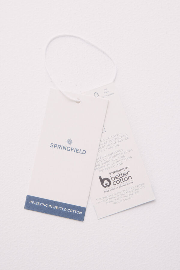 Springfield Polo piqué mao oxford slim fit azul