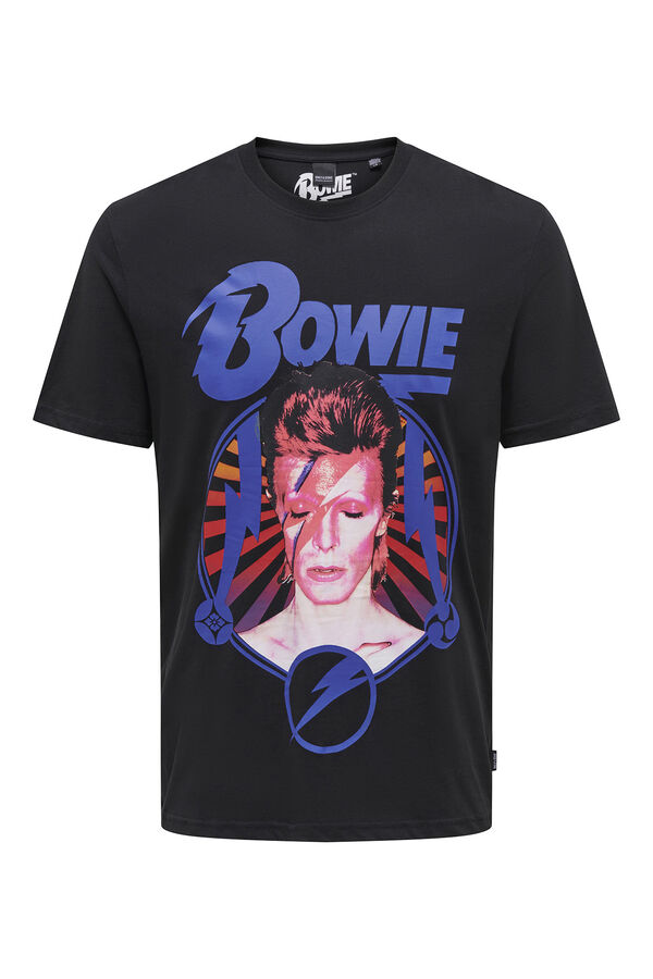 Springfield Camiseta manga corta Bowie negro