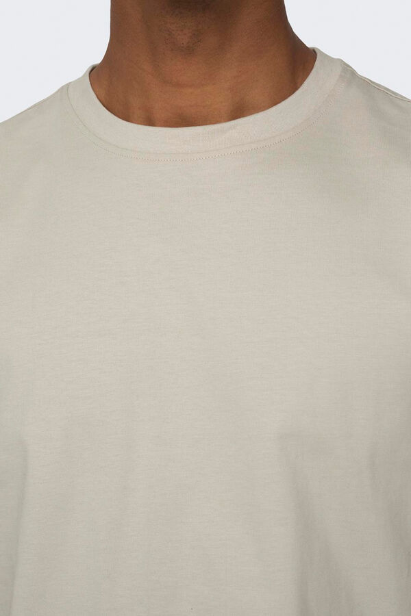 Only & Sons Camiseta manga corta corte relajado gris