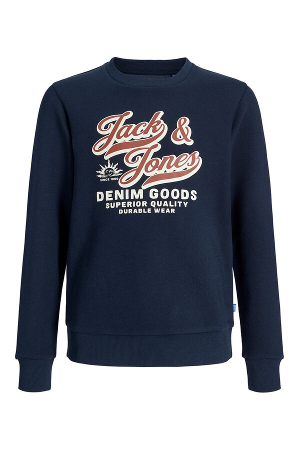 Jack & Jones Junior Sweatshirt logo grande azul