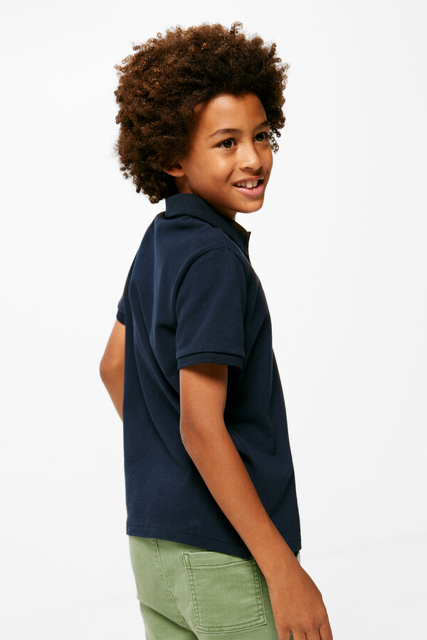 Springfield Kids Polo b&aacute;sico logo menino azul