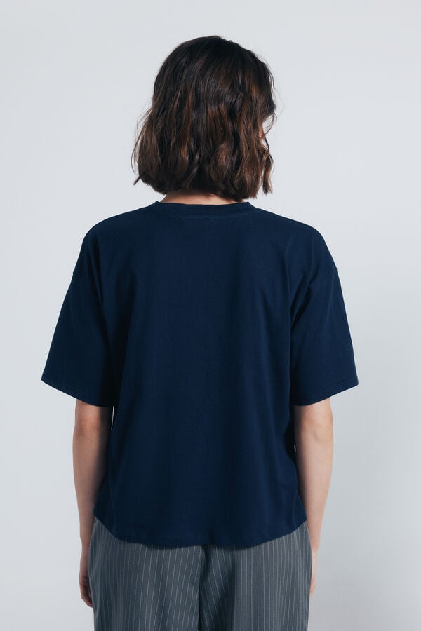 Springfield Camisola gr&aacute;fica azul