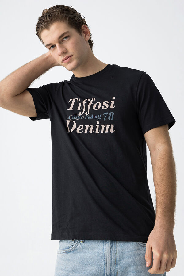 Tiffosi T-shirt estampada  azul