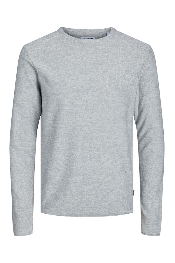 Jack & Jones Jersey punto fino gris