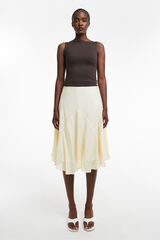 Topshop Saia midi amarelo