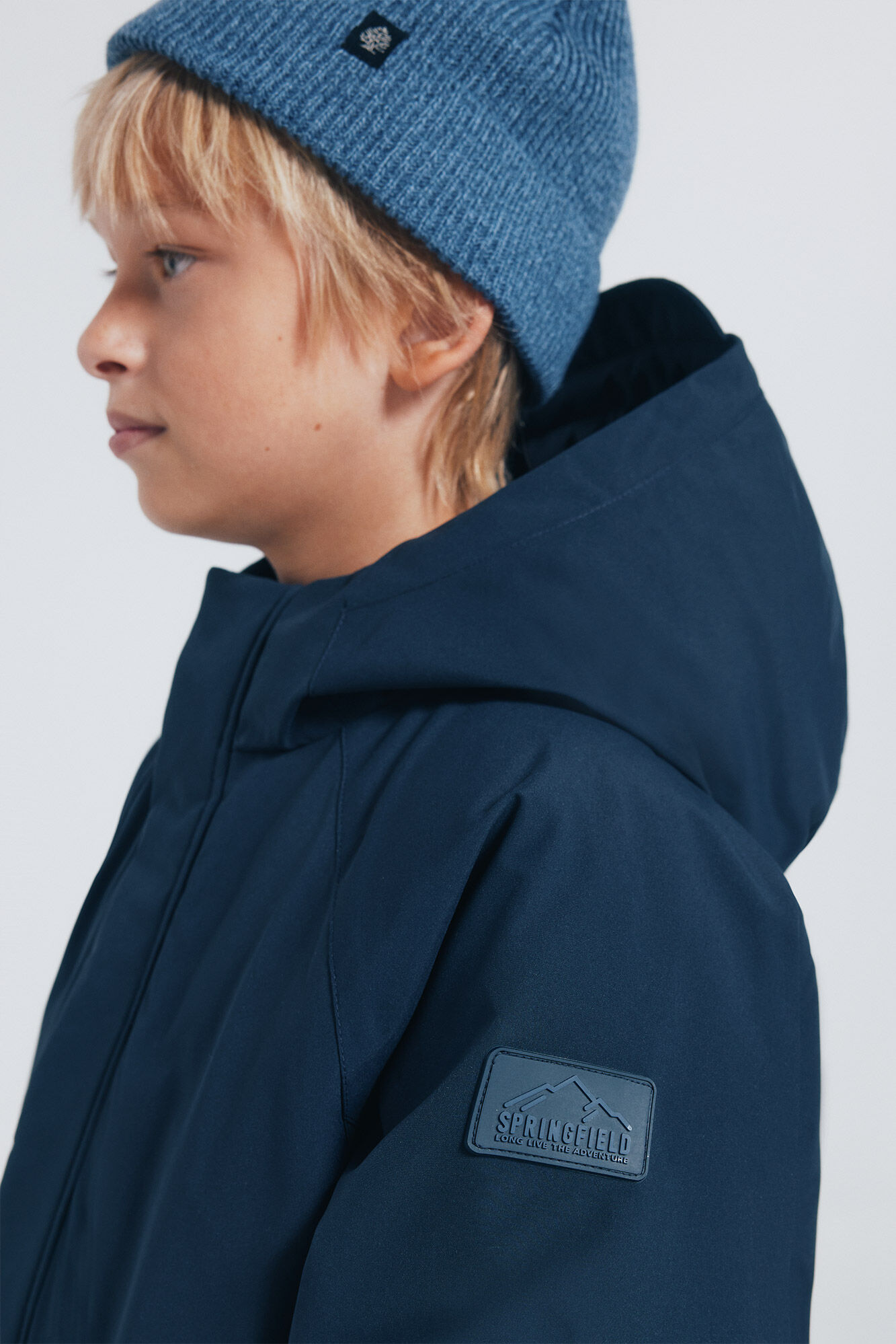 Springfield Kids Parka azul marinho para meninos