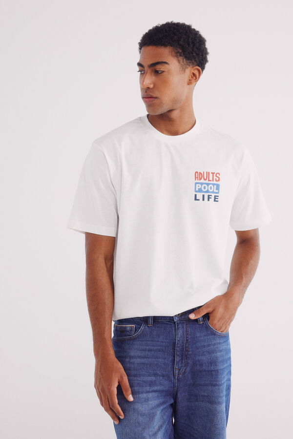 Springfield Camiseta Flutuante bege