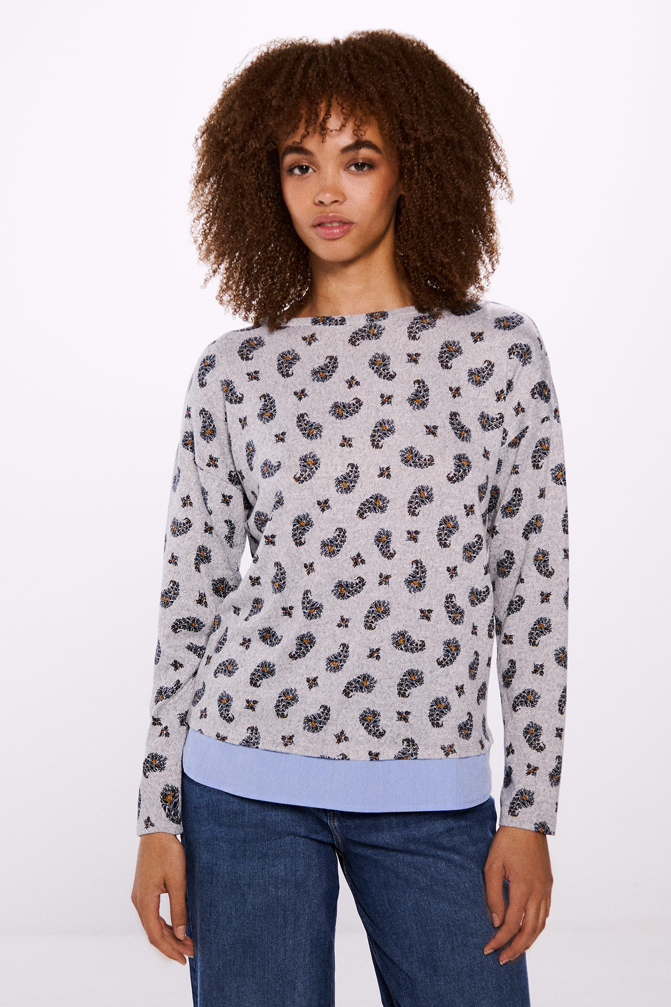 Springfield Camiseta estampada combinada