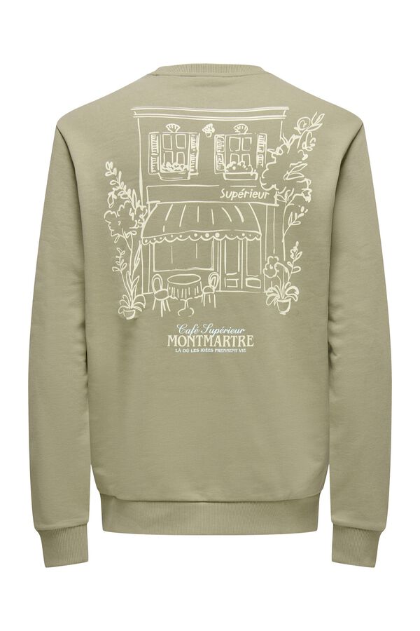 Only & Sons Sweatshirt gola redonda bege