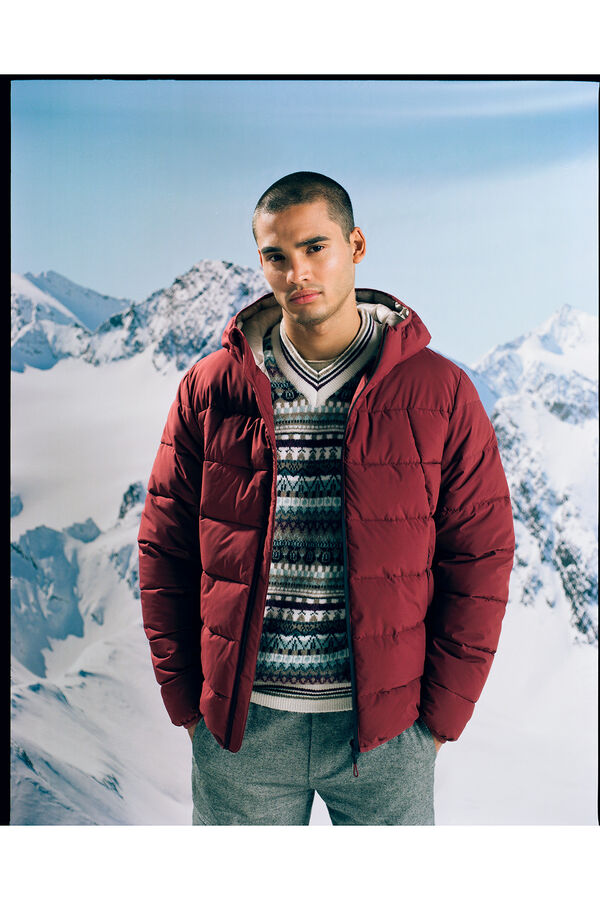 Springfield Casaco acolchoado t&eacute;rmico vermelho