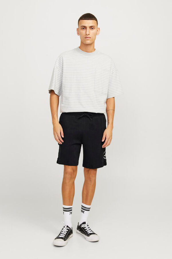 Jack & Jones Pantal&oacute;n corto tipo cargo negro